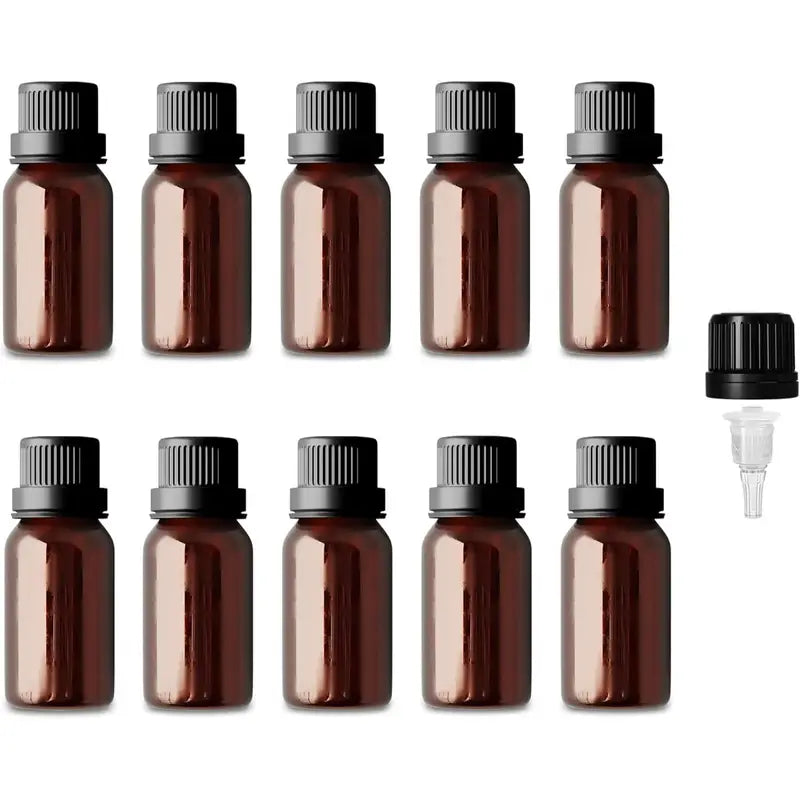 10ml Amber Glass Bottles